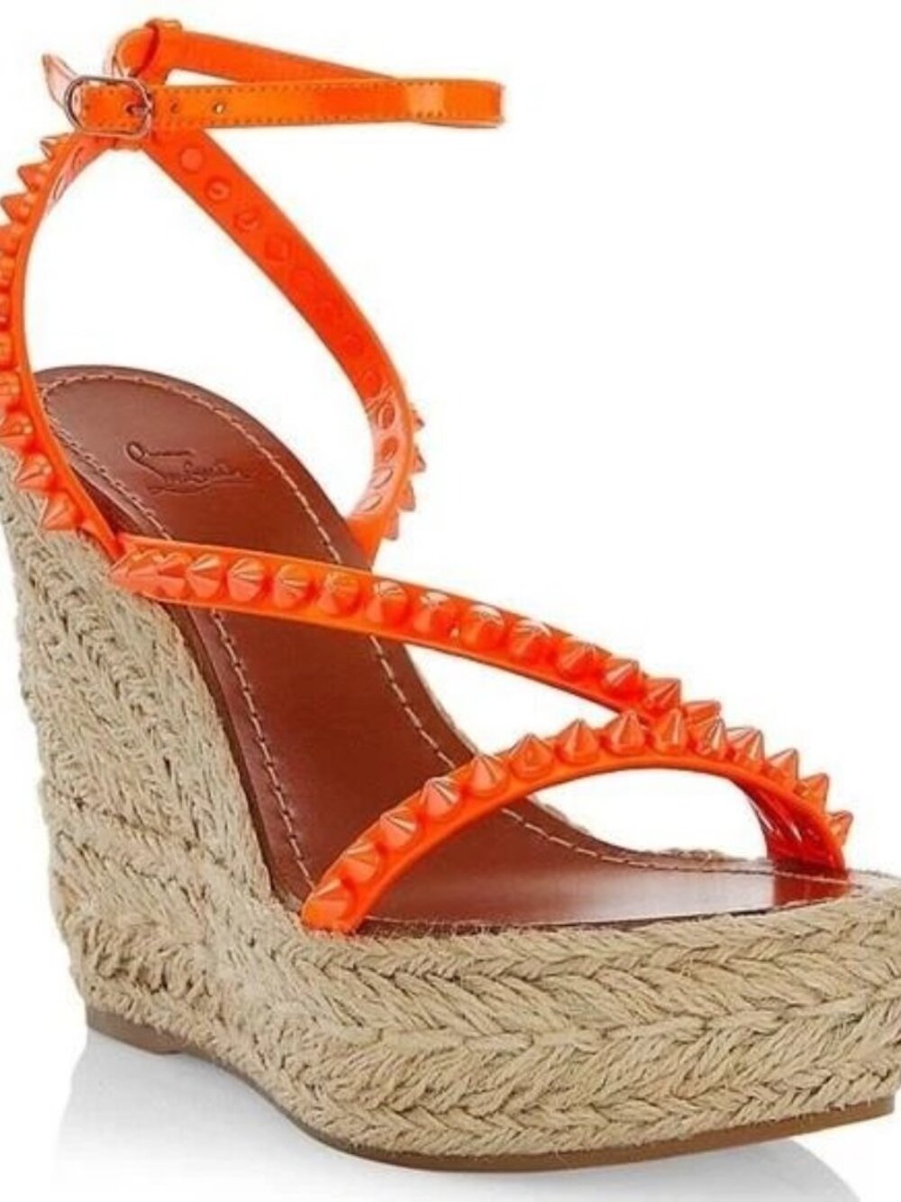 Christian Louboutin 'Mafaldina Zeppa' Spike Platform Wedge Espadrille SZ 39